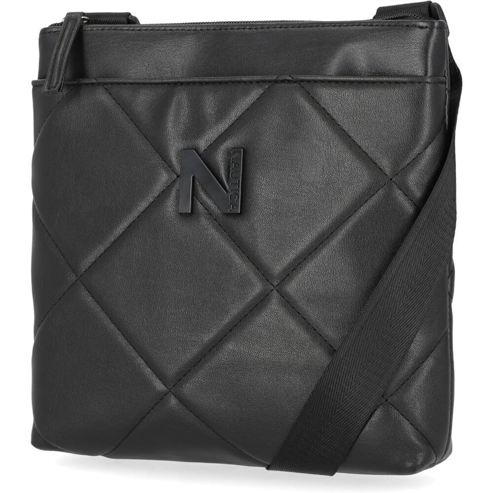 Women's Lakeside Signatures Jacquard North South Cross body Black Shoulder Bags
